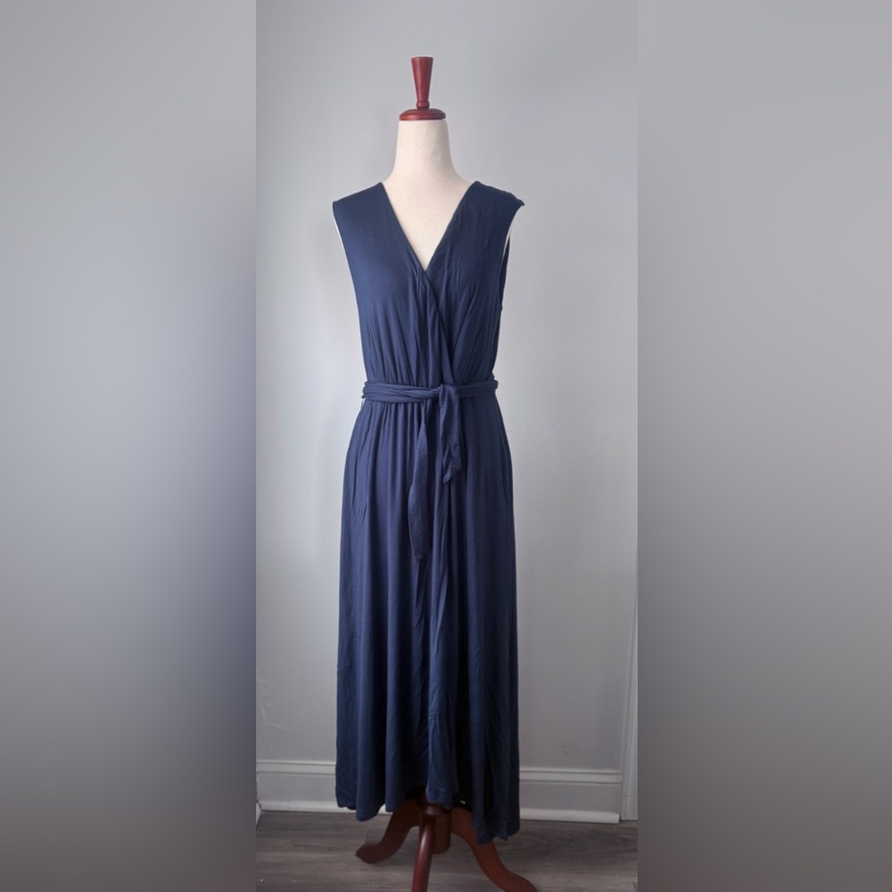 Soma Navy Sleeveless Midi Dress